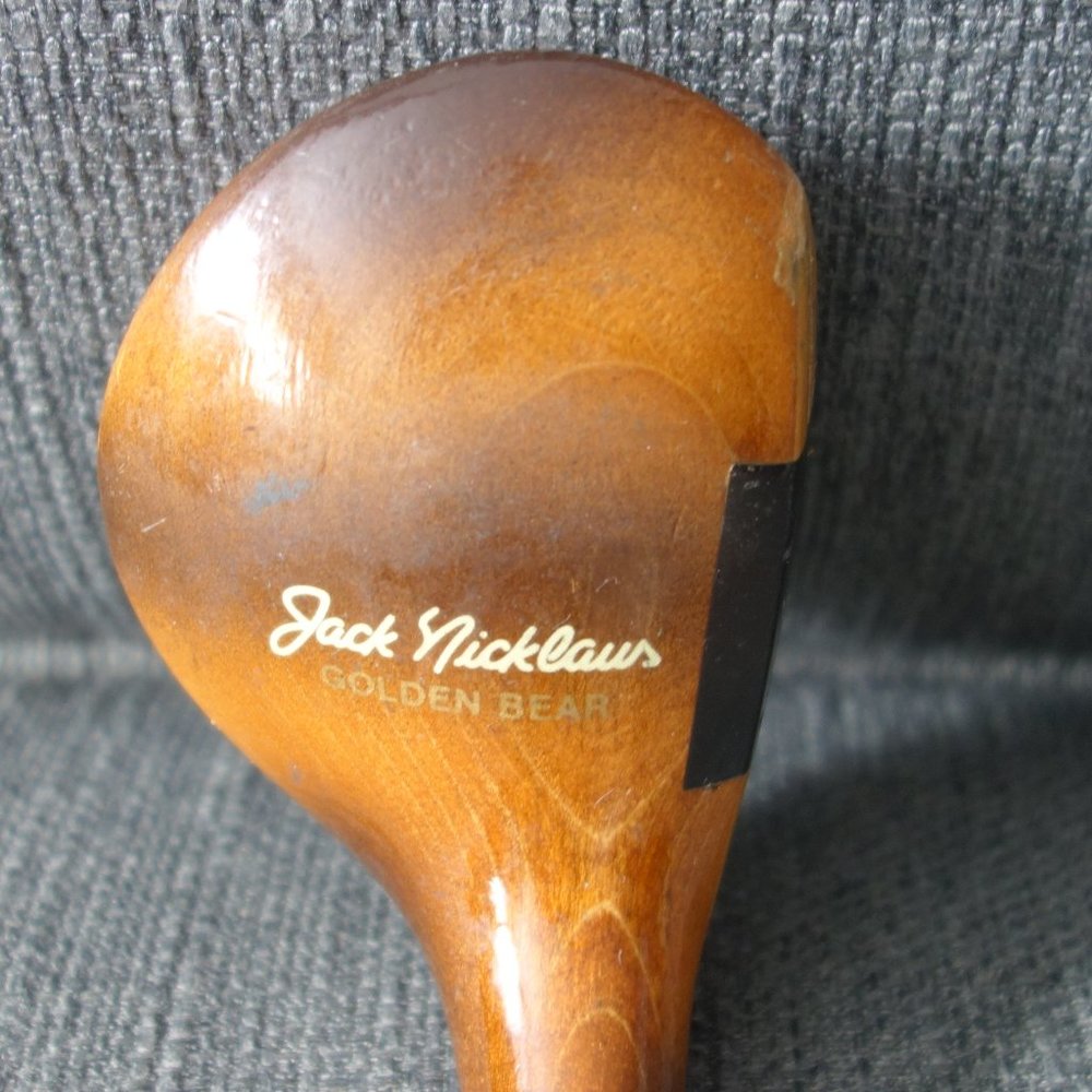 Jack Nicklaus Golden Bear Men's Wooden Golf Club Head - Brown Finish